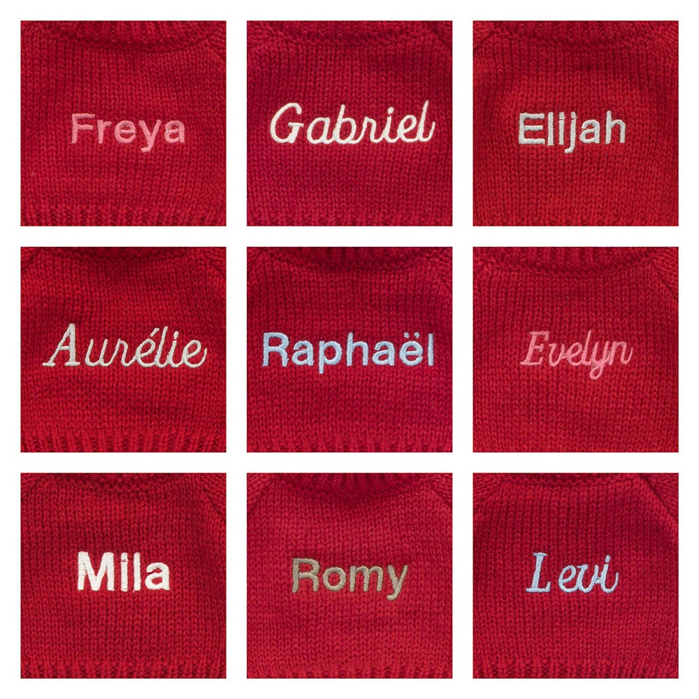Bashful Lion With Personalized Red Jumper - US 9581