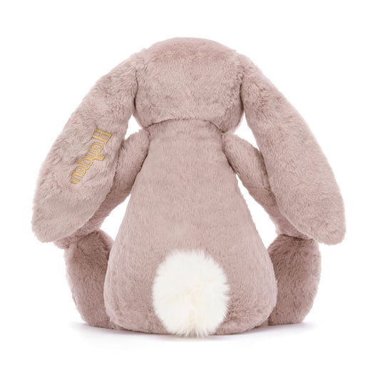 Personalized Bashful Luxe Bunny Rosa Huge - US 6095