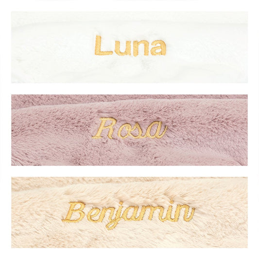 Personalized Bashful Luxe Bunny Rosa Soother - US 0957