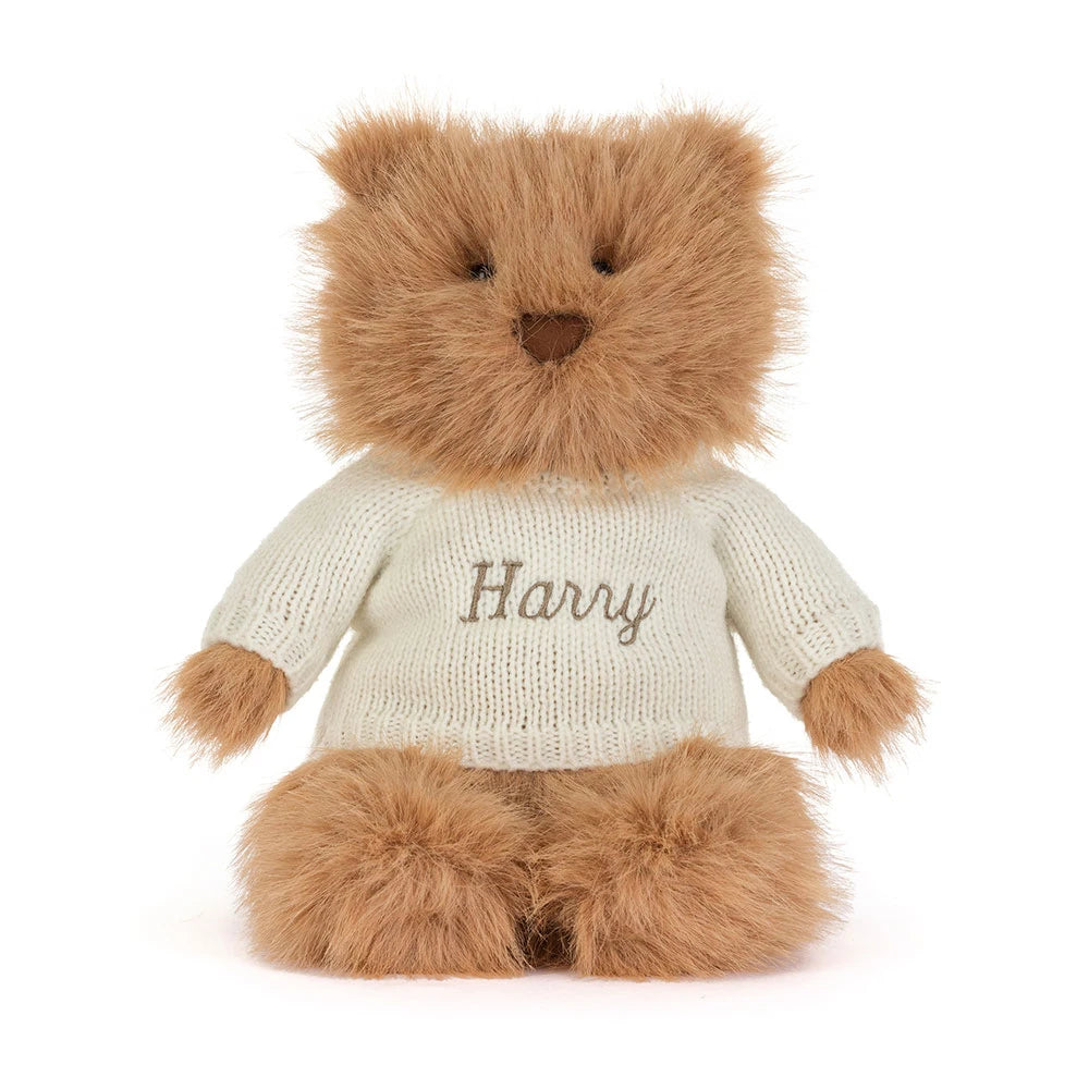 Bartholomew Bear Bouffant With Personalized Cream Jumper - US 4938