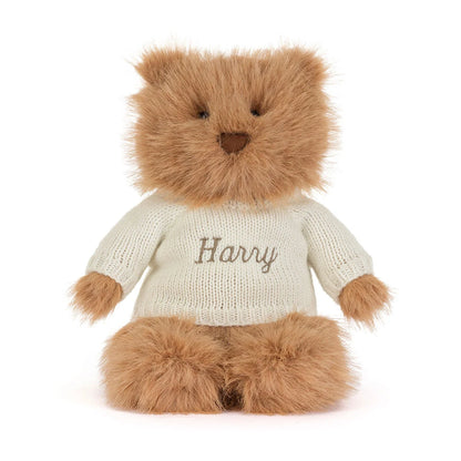 Bartholomew Bear Bouffant With Personalized Cream Jumper - US 4938