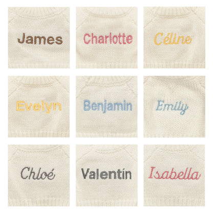 Bashful Luxe Bunny Rosa With Personalized Cream Jumper - US 4248