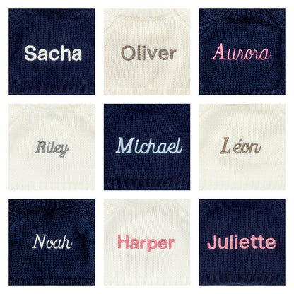Bashful Hippo With Personalized Navy Jumper - US 2034