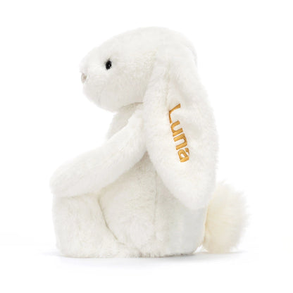 Personalized Bashful Luxe Bunny Luna Medium - US 0795