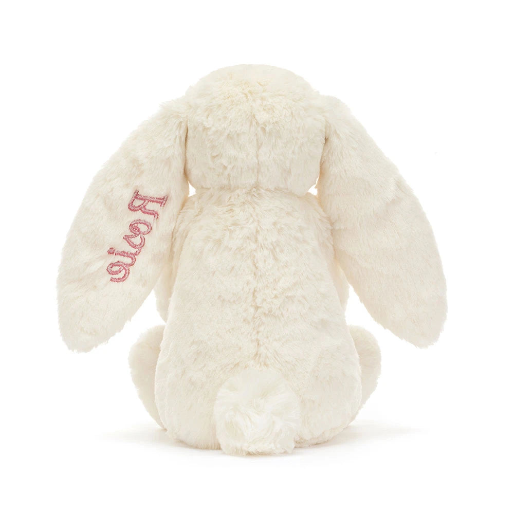 Personalized Bashful Red Love Heart Bunny Medium - US 0155