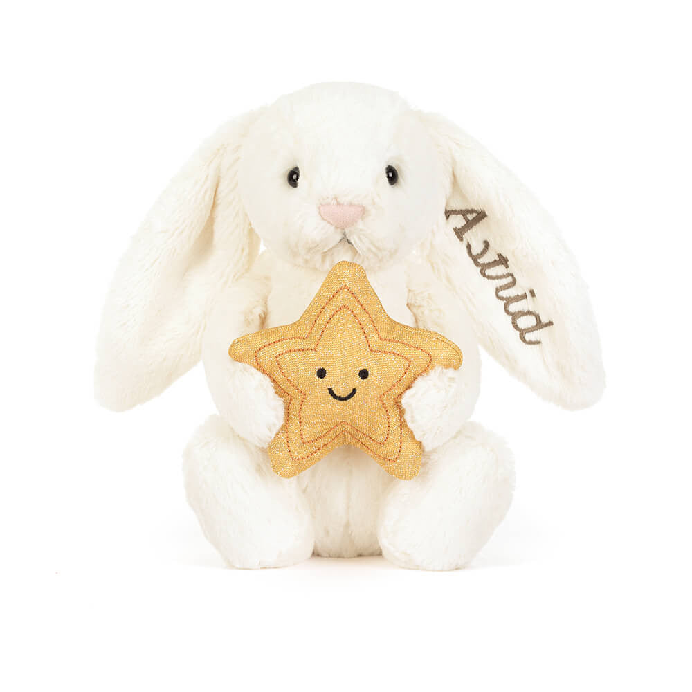 Personalized Cream Bunny With Star - US 9362