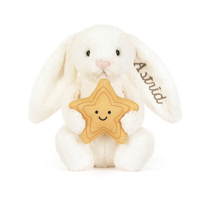Personalized Cream Bunny With Star - US 9362