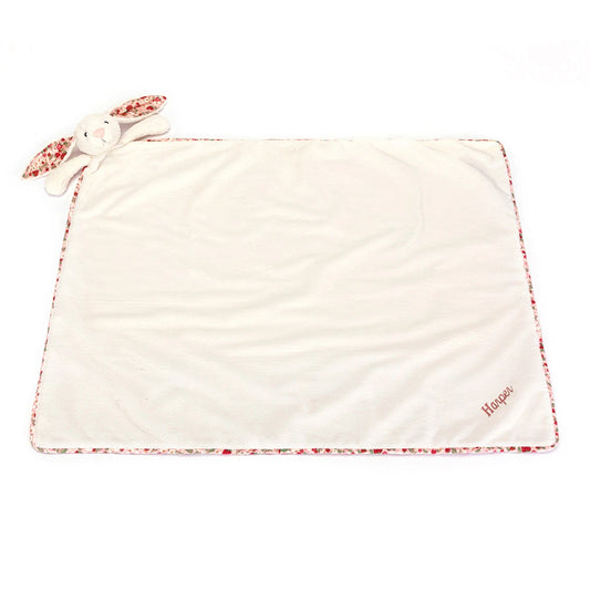 Personalized Blossom Cream Bunny 'Berry' Blankie - US 9770