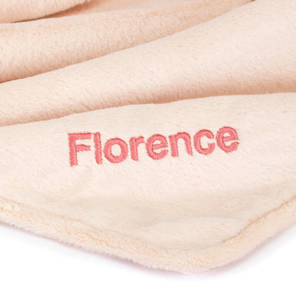 Personalized Bashful Blush Bunny Blankie - US 2396